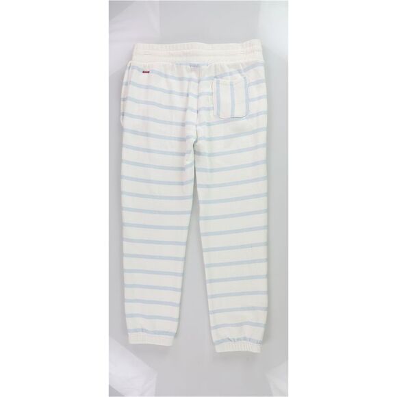 n:philanthropy Womens Striped Relaxed Jogger Casual Pants, bluewhite, M - Picture 2 of 2
